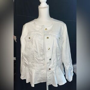 Liz Claiborne white Jacket